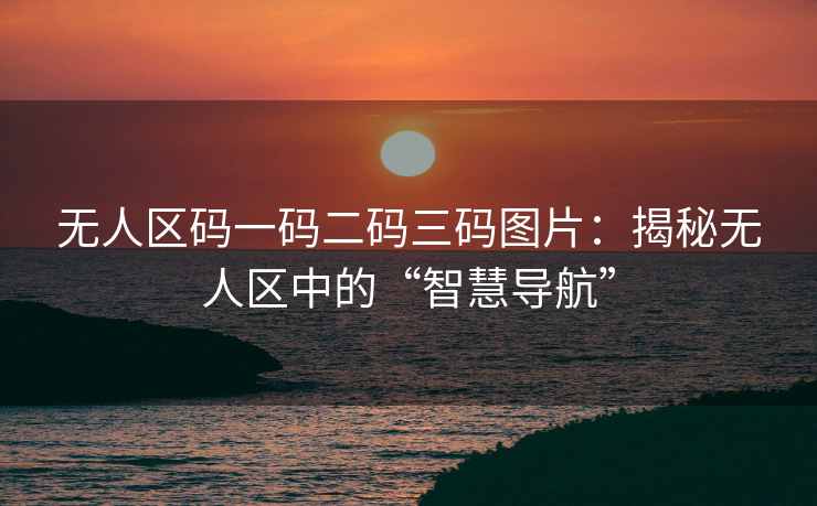 无人区码一码二码三码图片：揭秘无人区中的“智慧导航”